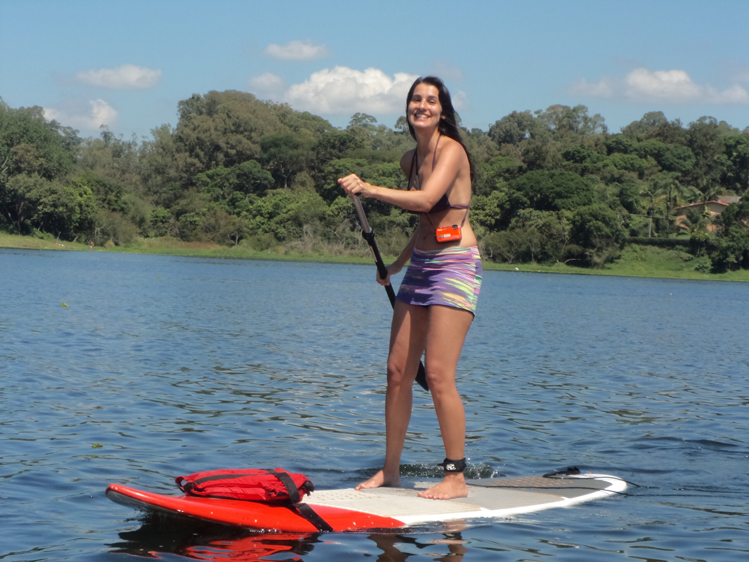 Um dia de SUP na represa de Guarapiranga